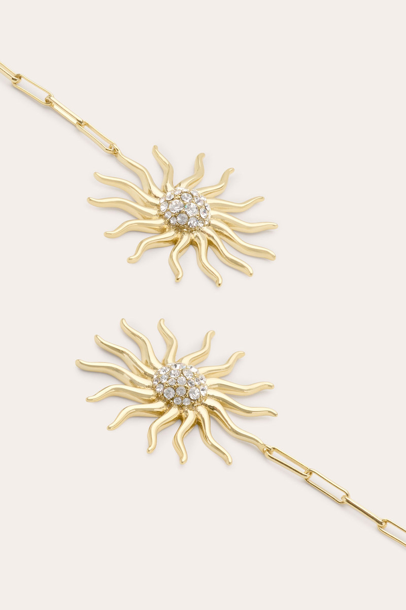 RAMY BROOK Serra Pave Sunburst Earrings outlook