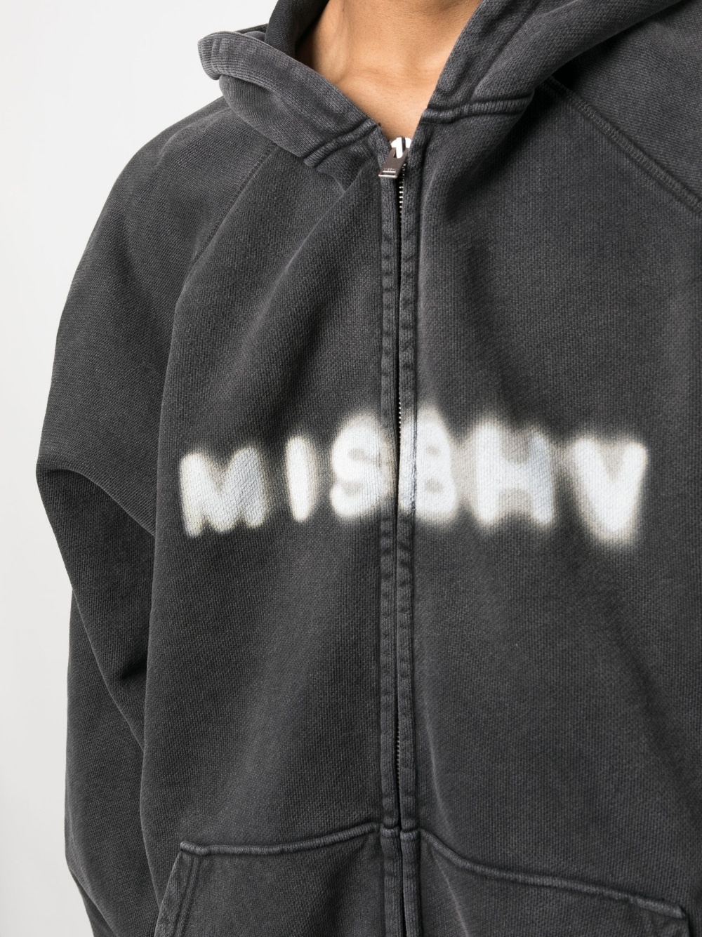 logo-print zip-up hoodie - 5