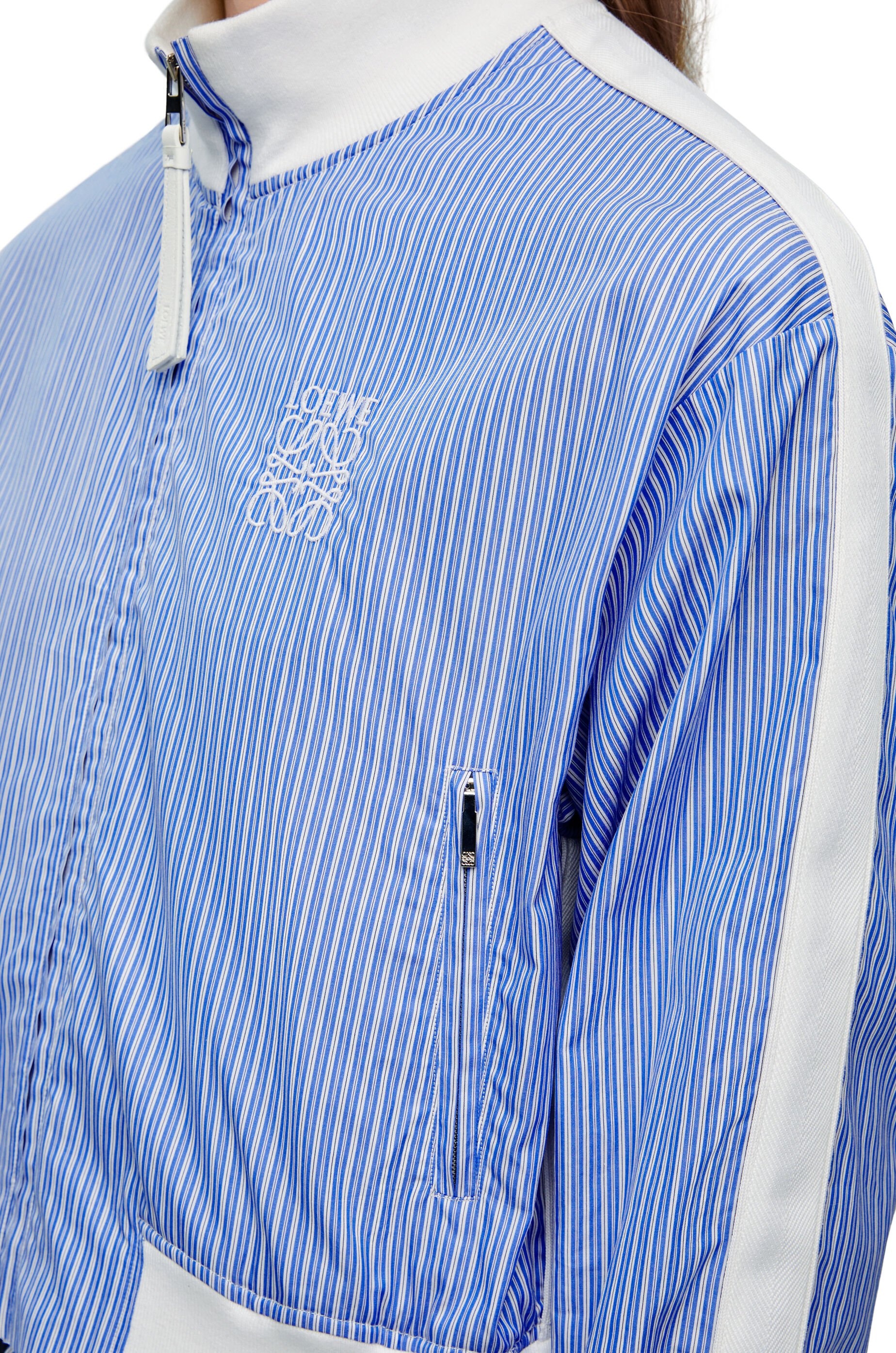 Tracksuit jacket in striped cotton - 5