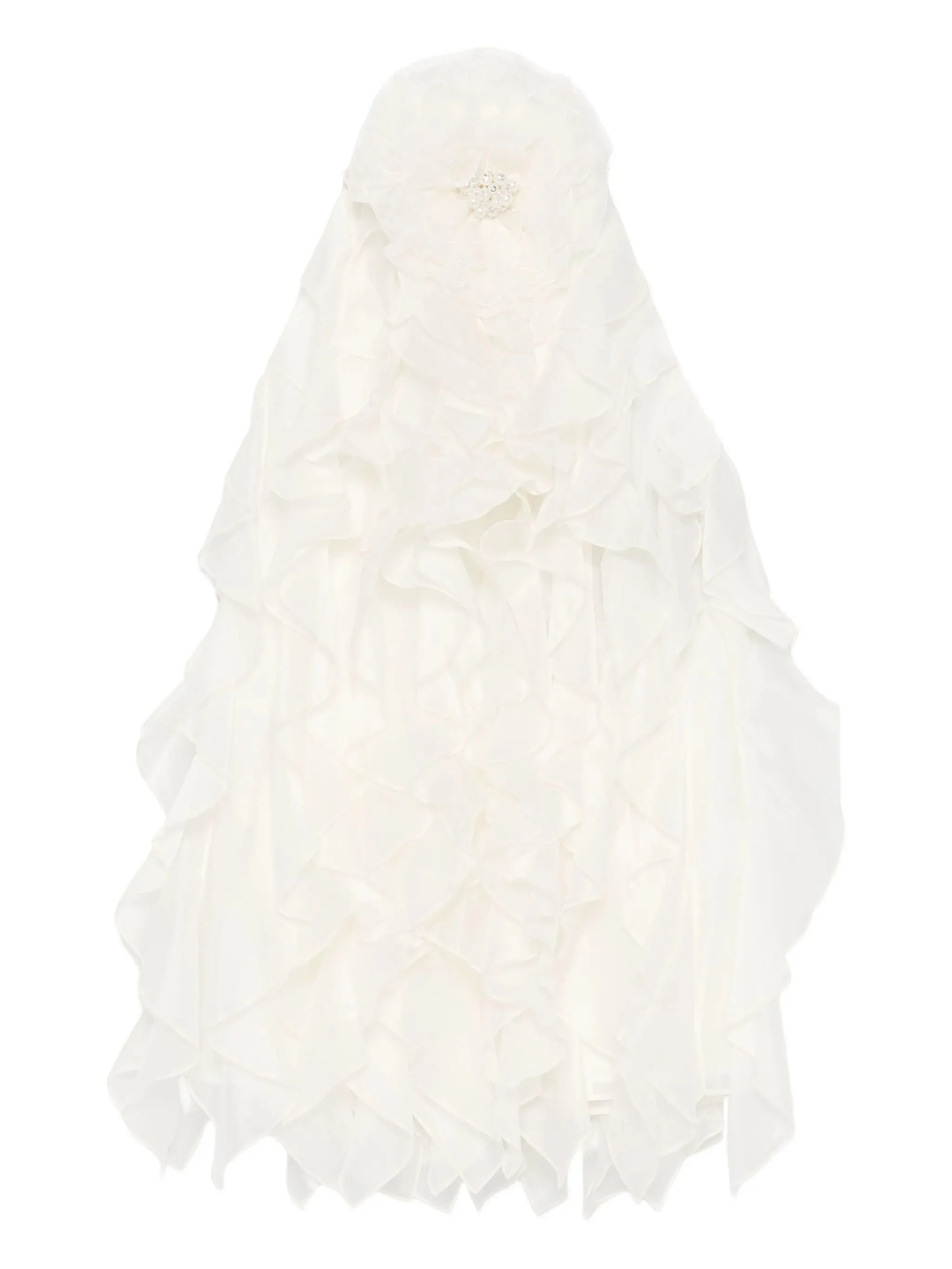 Arina ruffled flower mini dress - 1