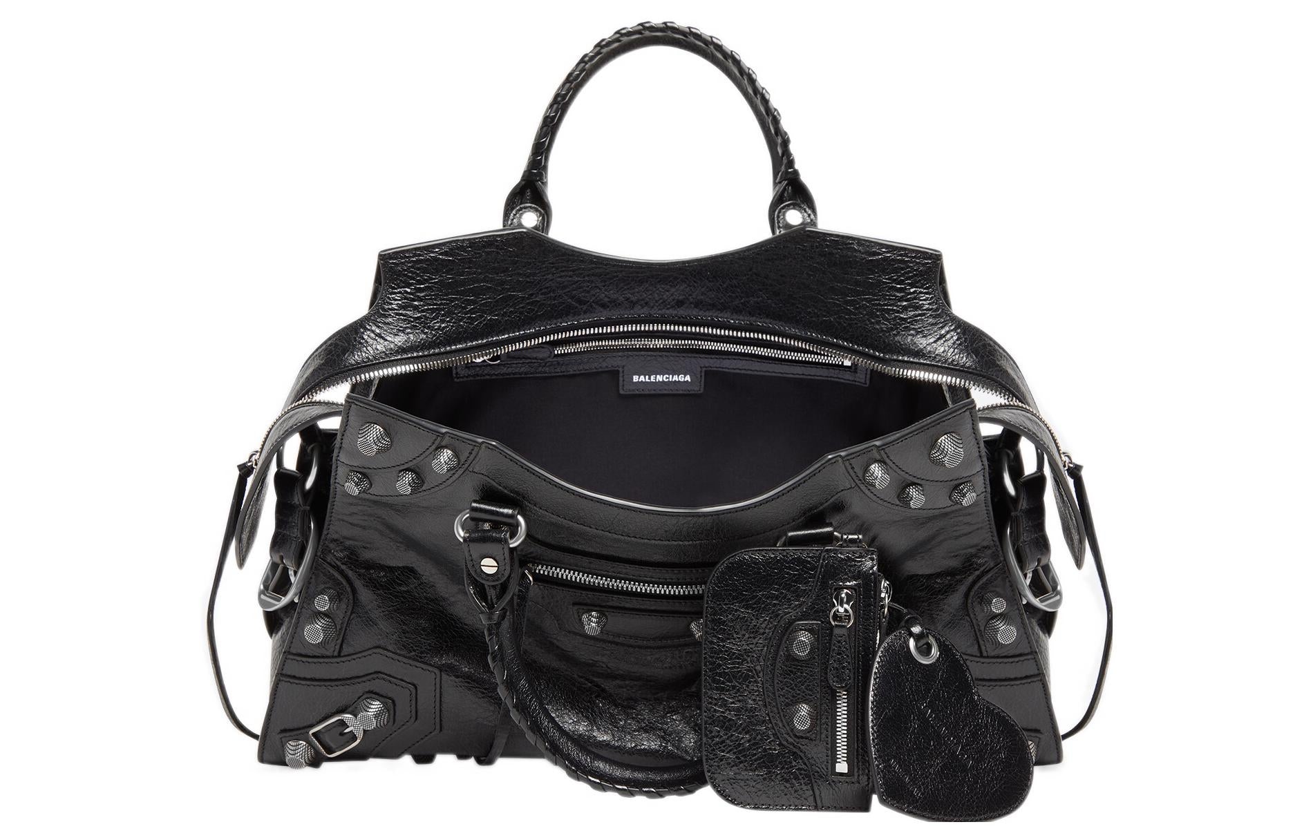 (WMNS) Balenciaga Neo Cagole City Handbag 'Black' 700451210B01000 - 4