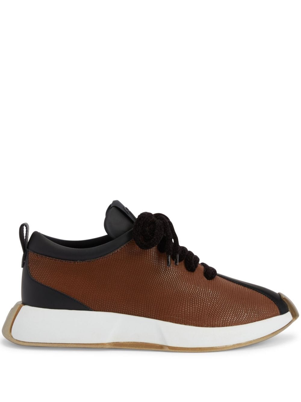 Ferox panelled leather sneakers - 1