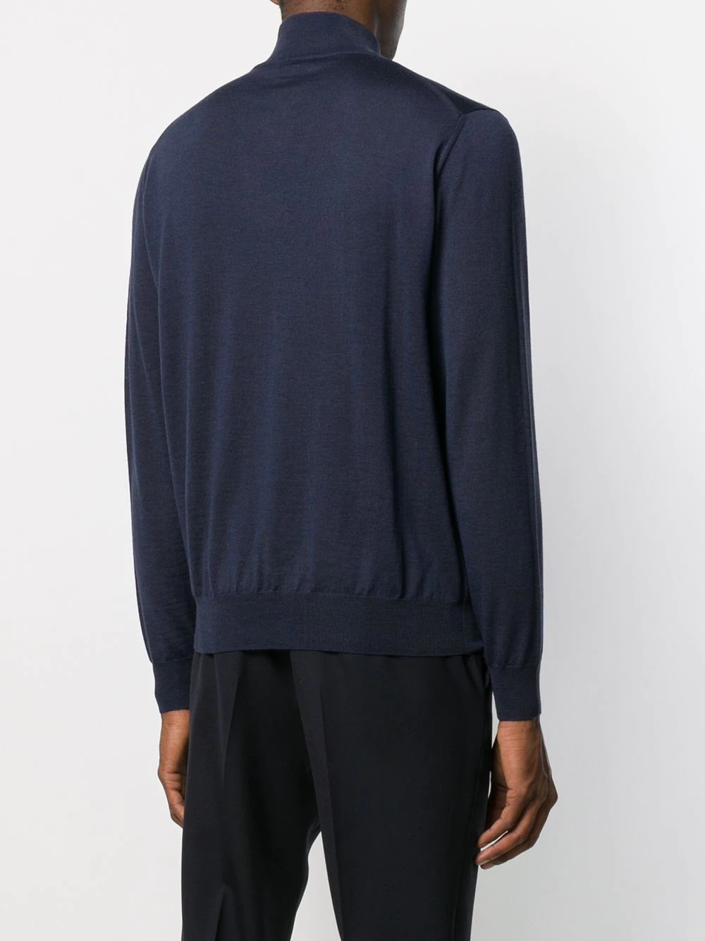 zipped neck jumper - 4