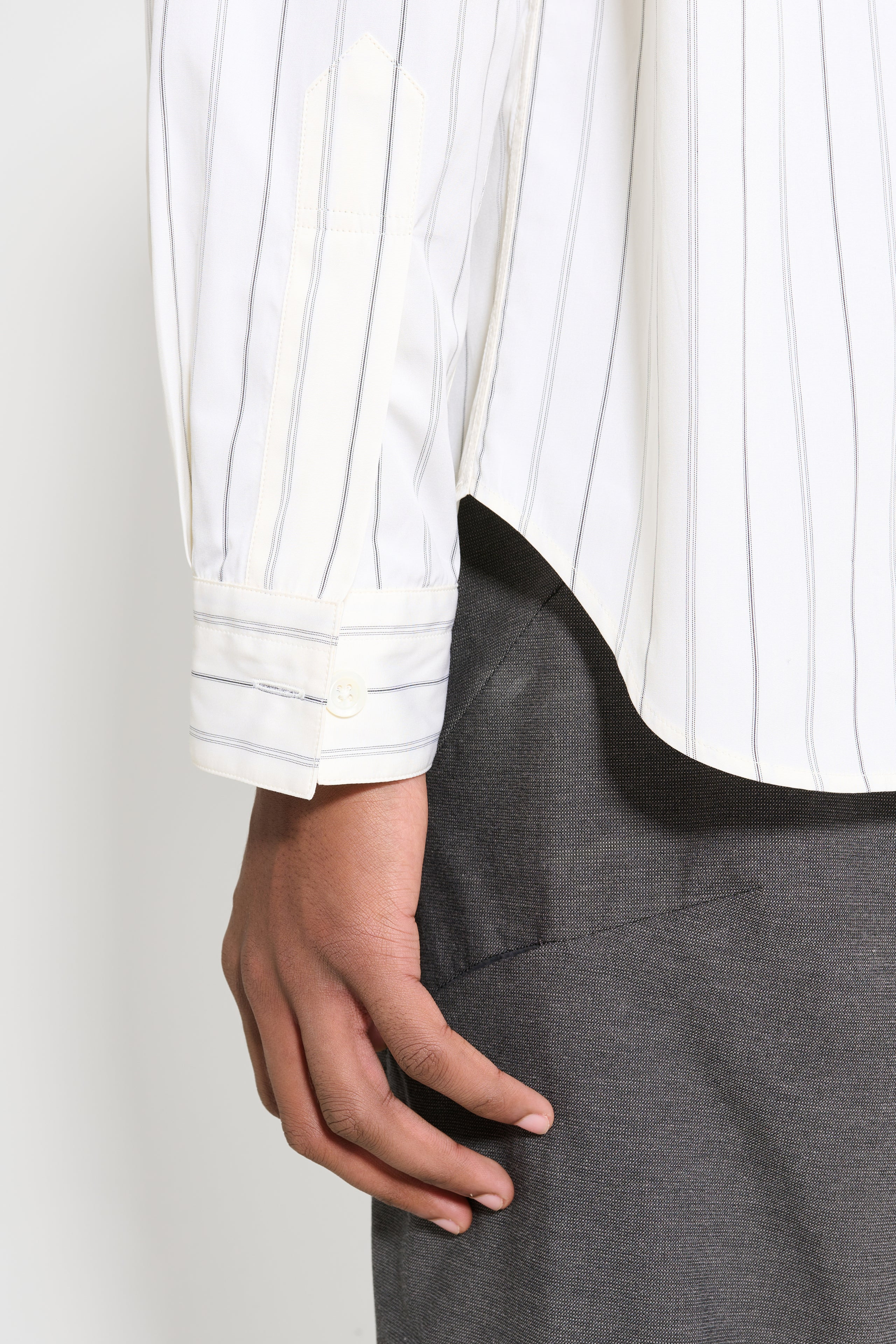 トップス MARGARET HOWELL POPLIN STRIPE SHIRT Margaret Howell - MHL. Striped Cotton-Poplin Shirt - Blue