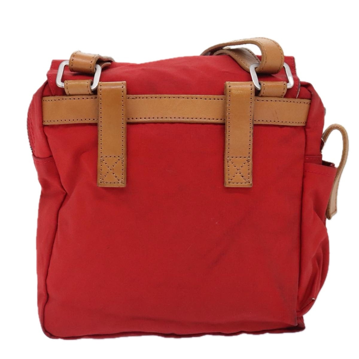 Burberry Shoulder Bag Nylon Red - 3