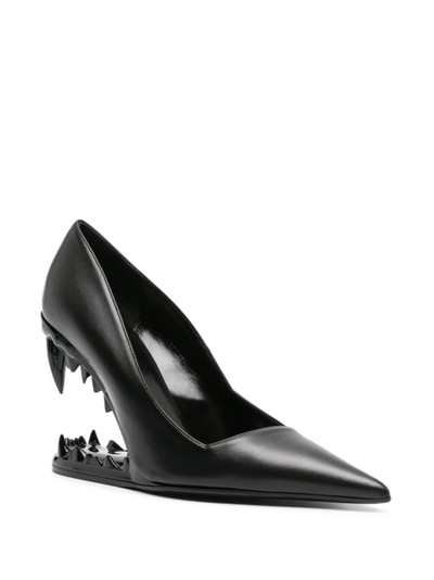 GCDS Morso 110mm leather pumps outlook