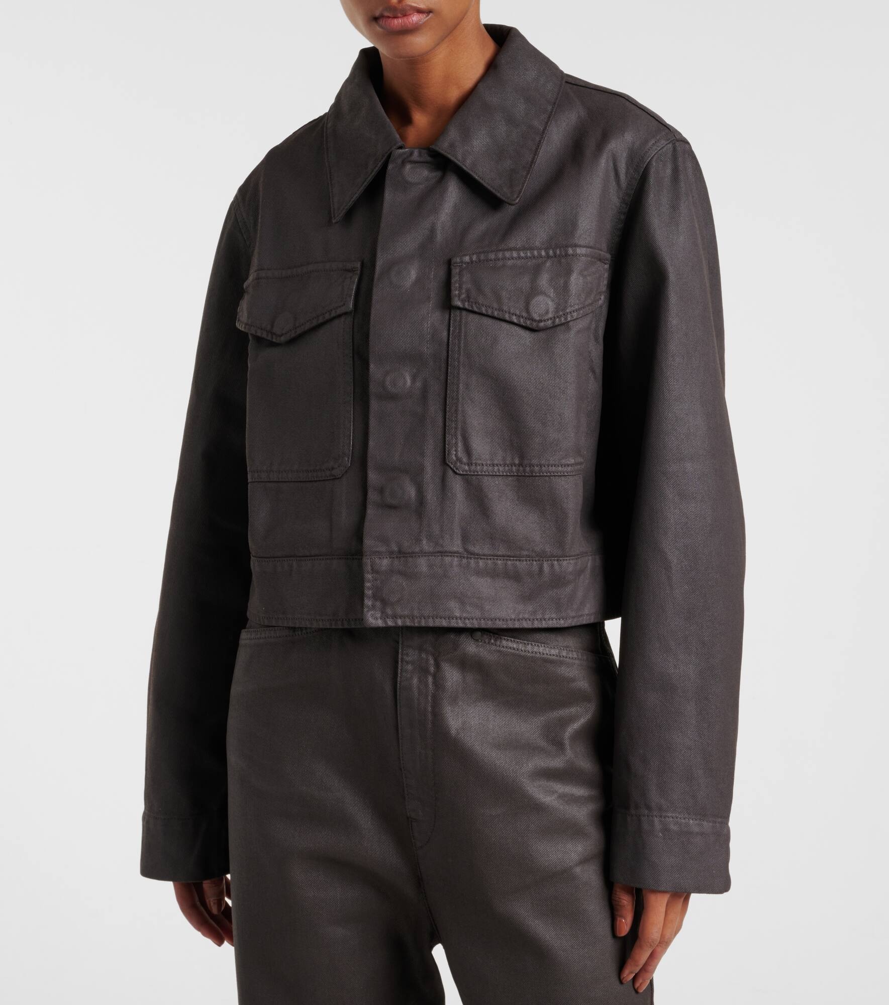 Cropped cotton jacket - 6