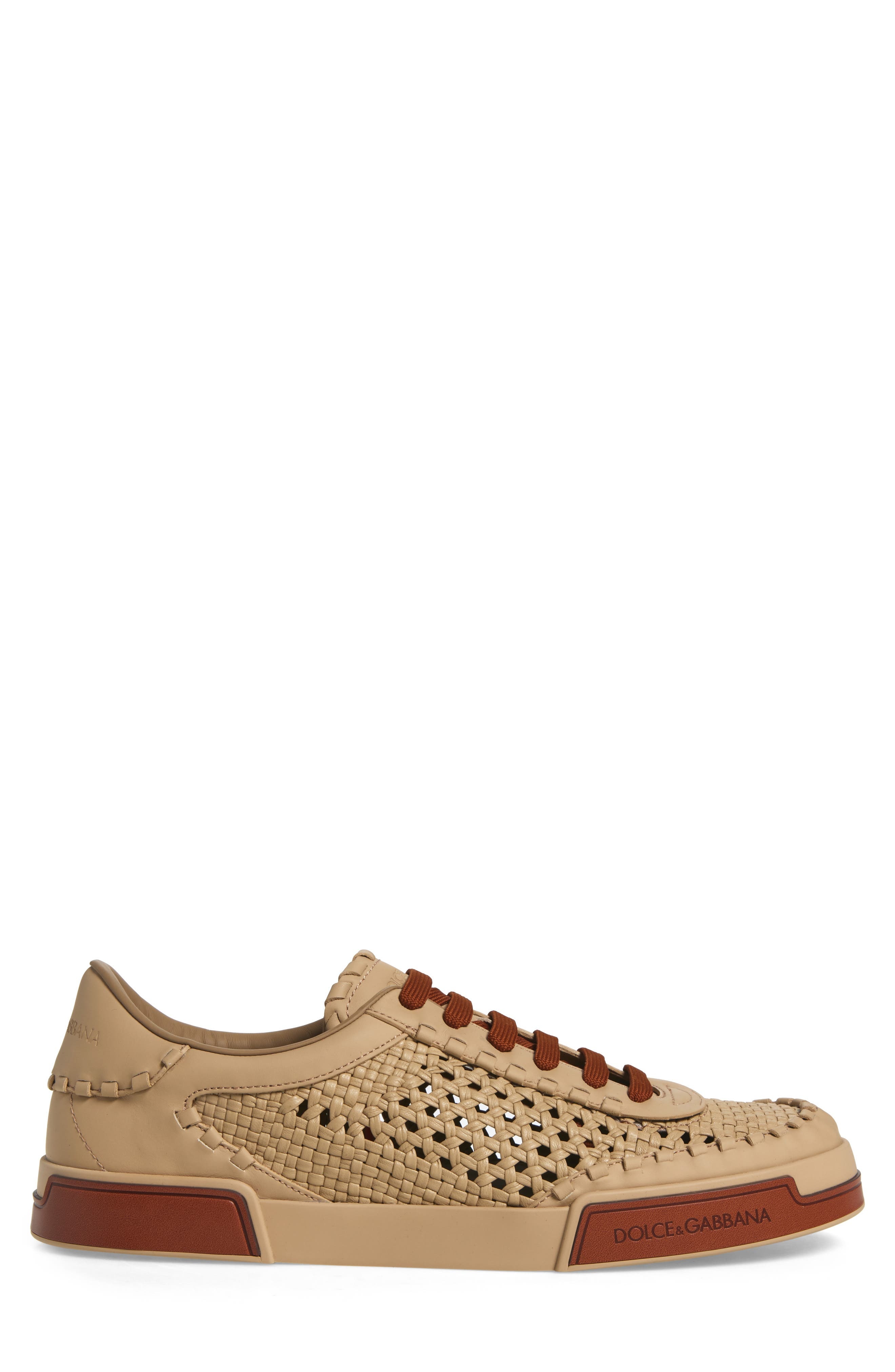 Dolce&Gabbana Portofino Yacht Sneaker in 8V750 Sabbia/Sabbia/Cuoio at Nordstrom - 3