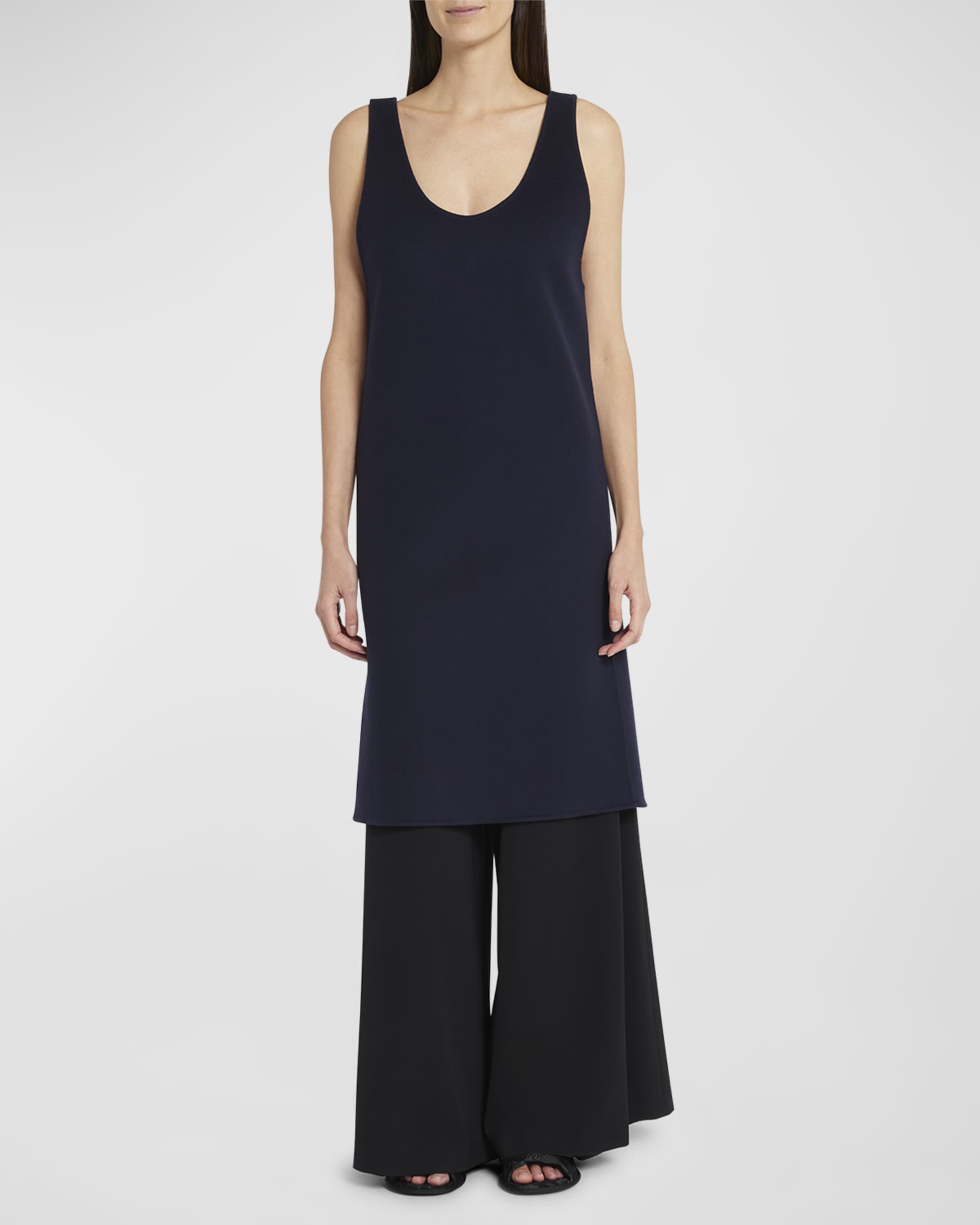 Bumi Scoop-Neck Sleeveless Button-Vented Dress - 2