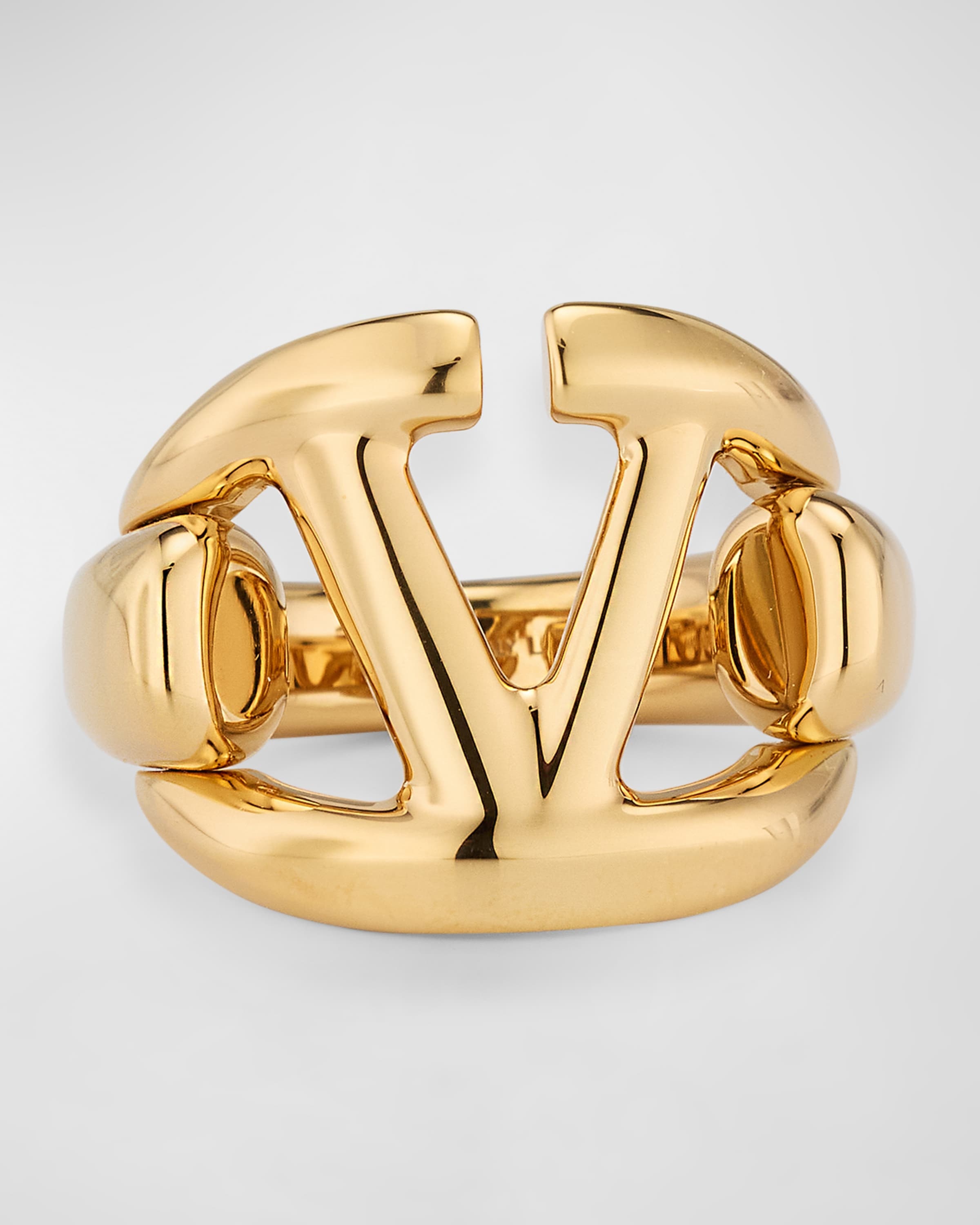 VLogo Metal Signature Ring - 1
