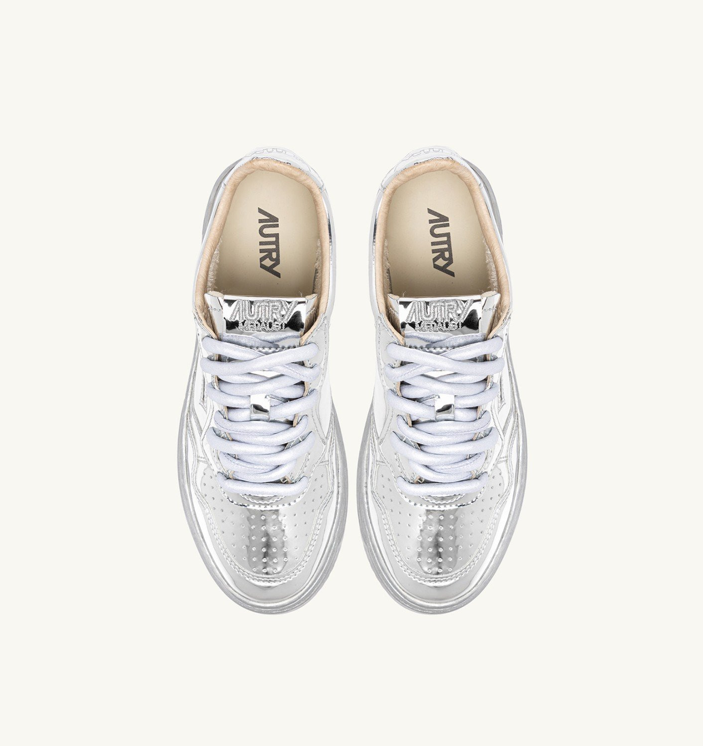 WOMEN'S 'ROB PRUITT' MIRROR-FINISH MEDALIST LOW SNEAKERS - 5