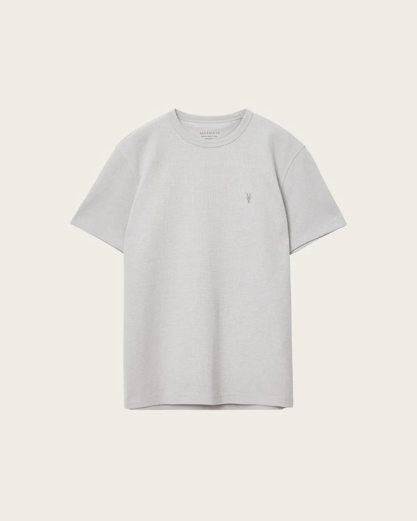 ELLIS WAFFLE TEXTURE CREW NECK T-SHIRT - 1