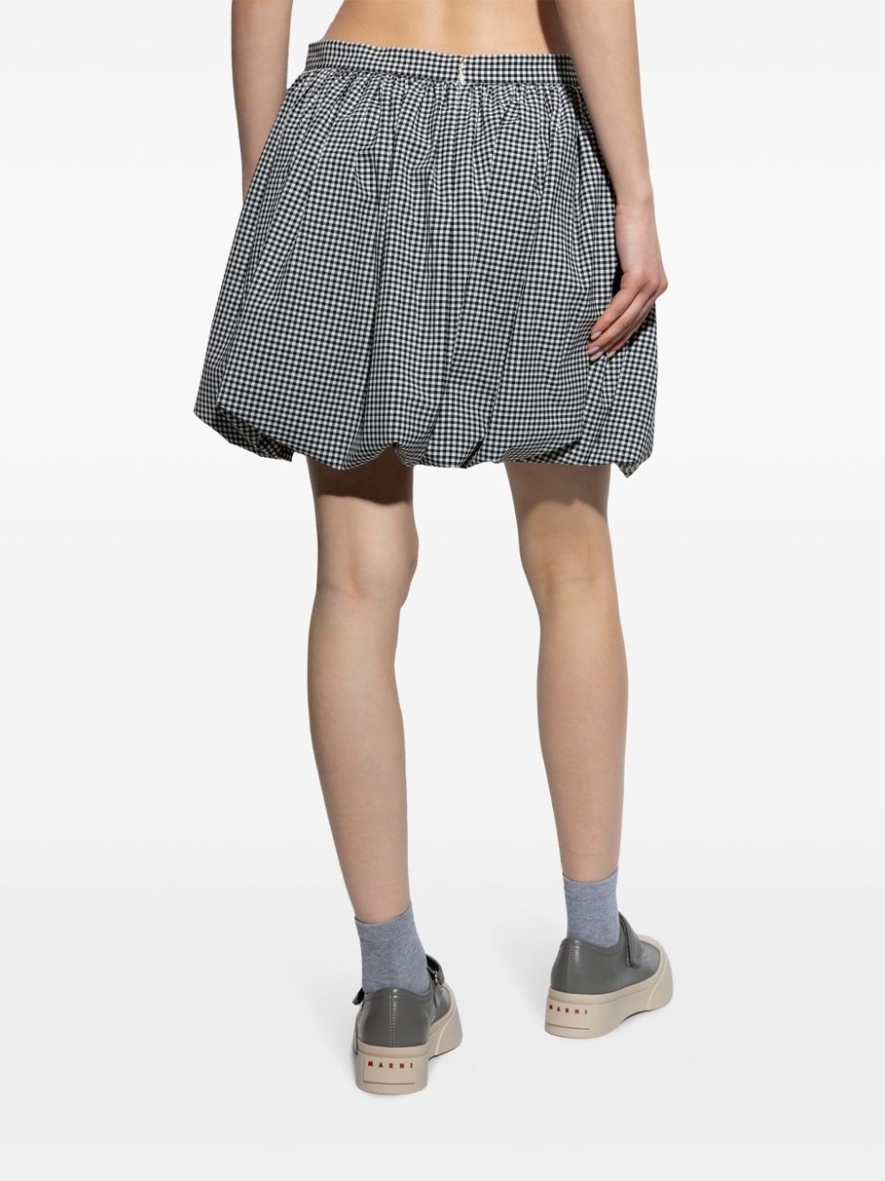 checked mini skirt - 4