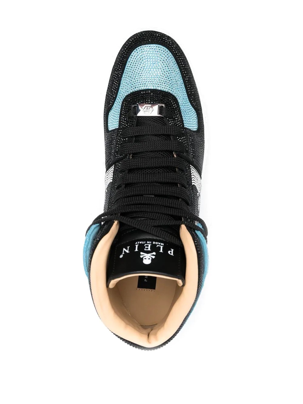 Strass high-top sneakers - 4