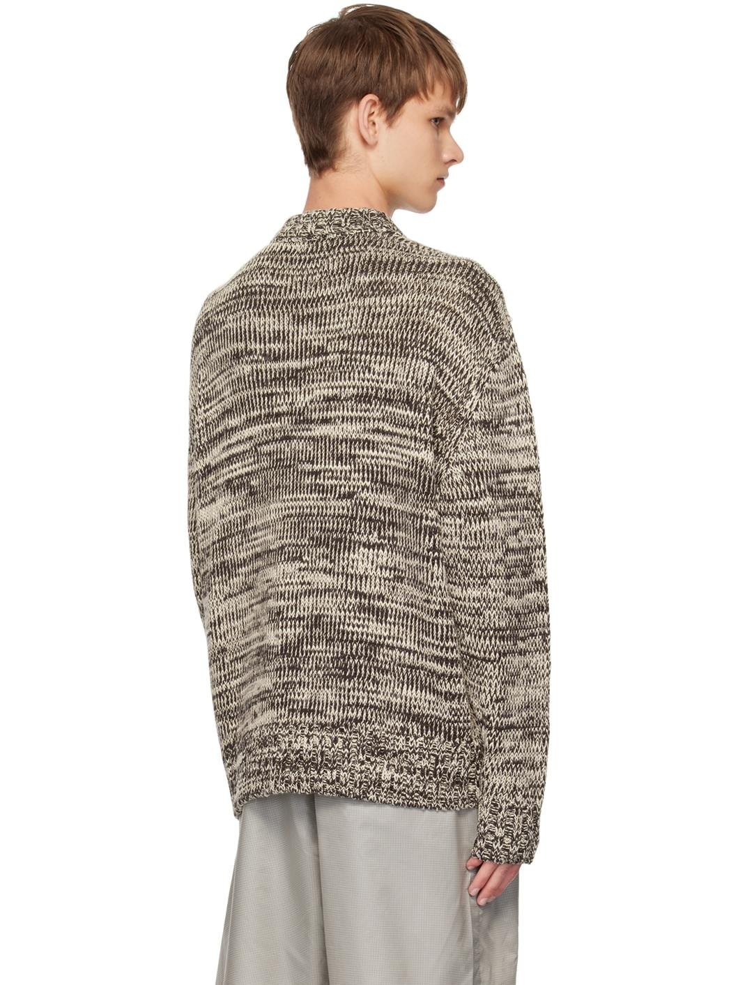 Brown & Off-White Rasmus Sweater - 3