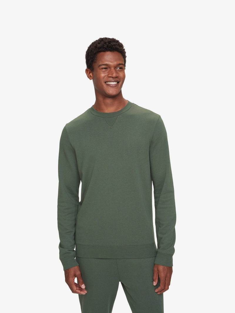 Men's Sweatshirt Quinn Cotton Modal Soft Green - 2