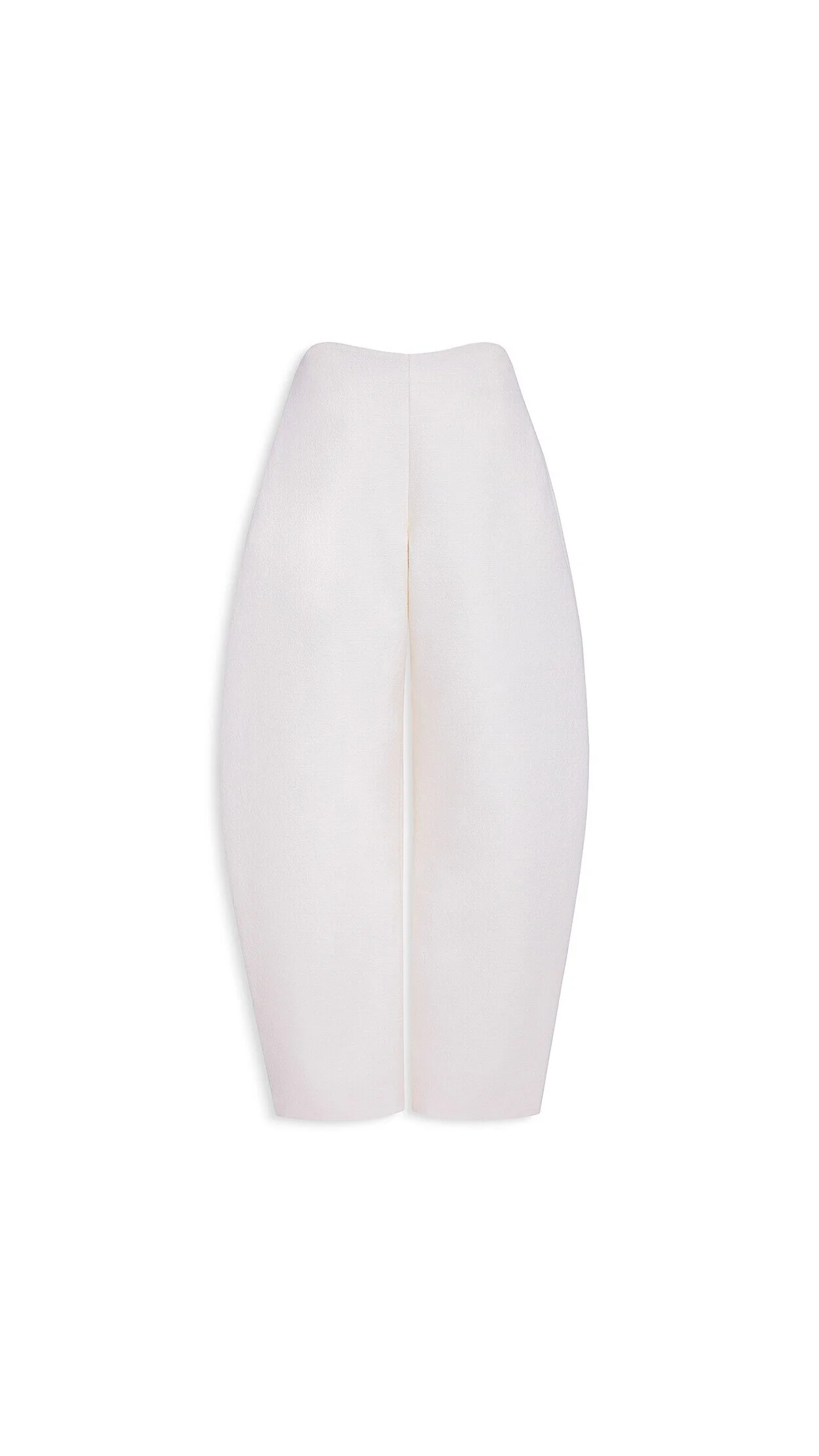 ROUND WOOL CREPE PANTS - 1
