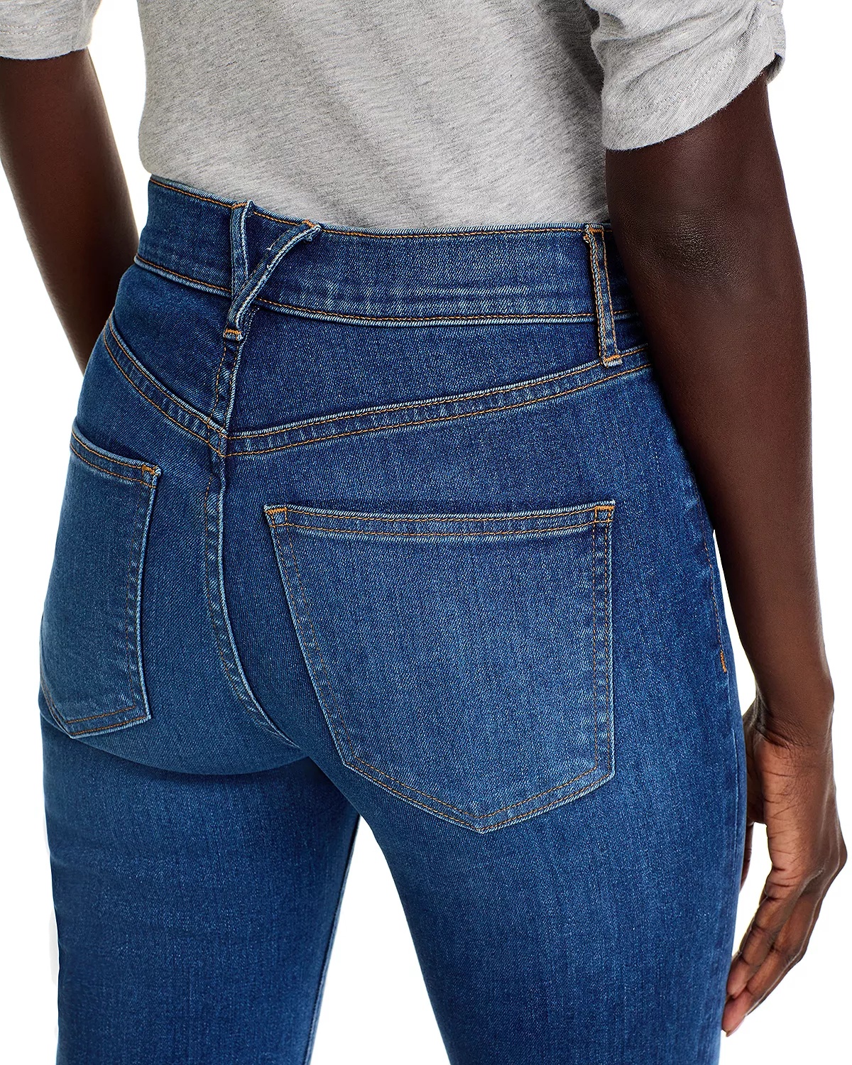 Carson Kick Flare Jeans in Bright Blue - 5