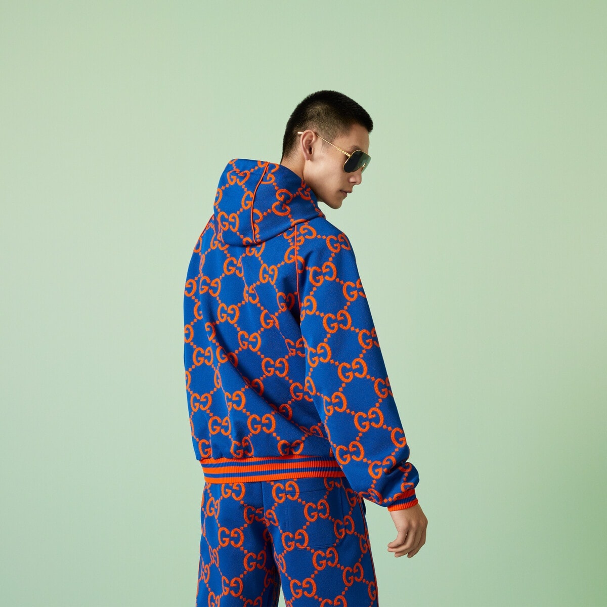 GUCCI  コットンジャケット GG コットンヴィスコース フォーマルジャケット ・ブラック