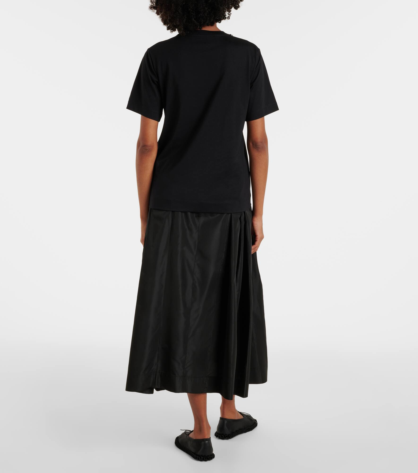 Embellished cotton jersey T-shirt - 3
