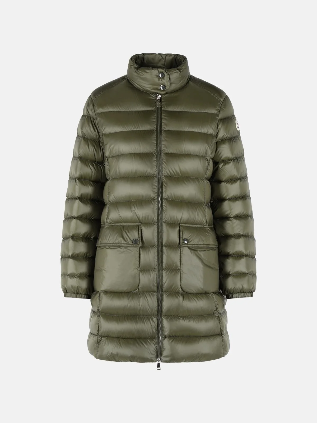 'GENET' LONG GREEN POLYAMIDE DOWN JACKET - 1