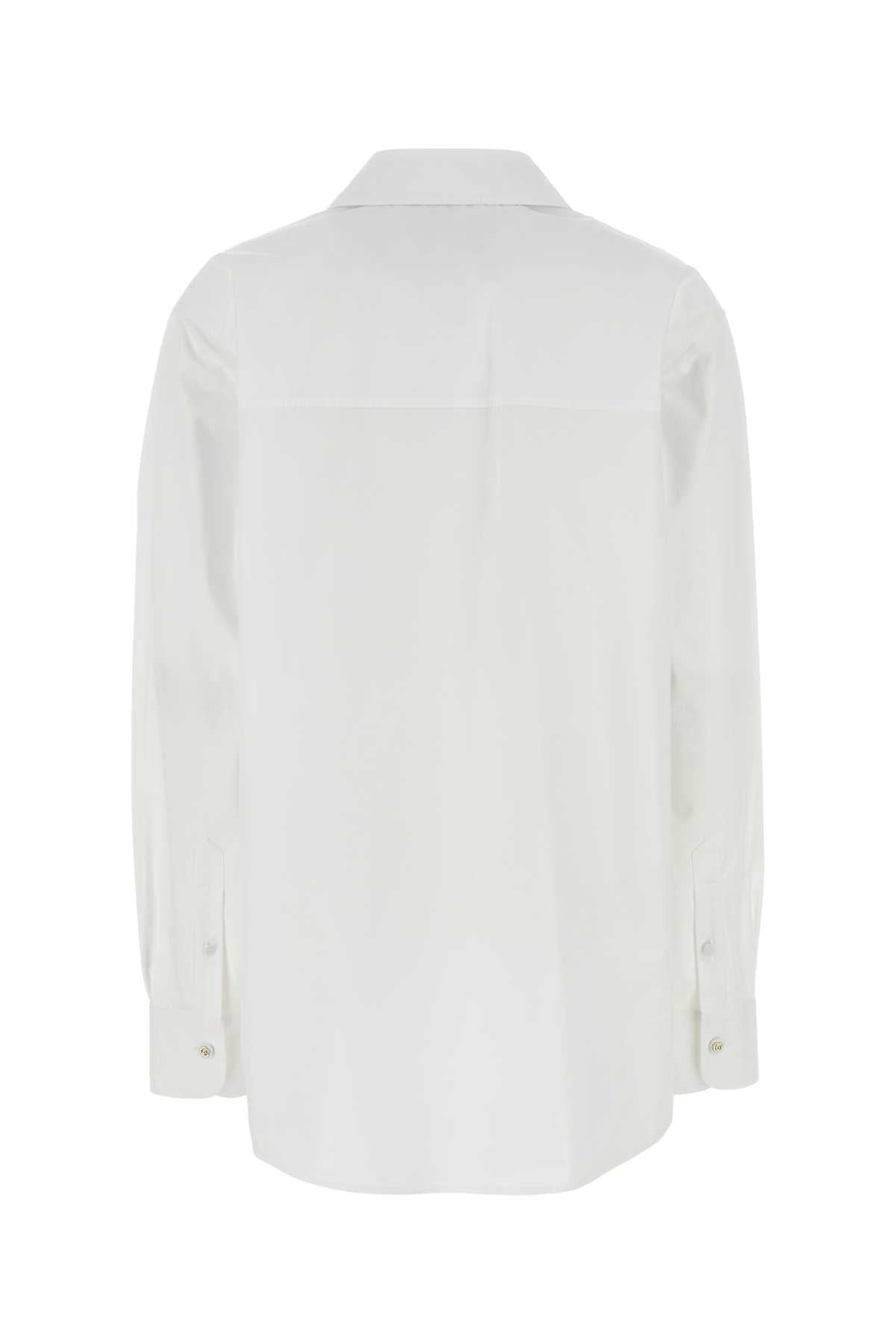 Gucci Women White Poplin Oversize Shirt - 2