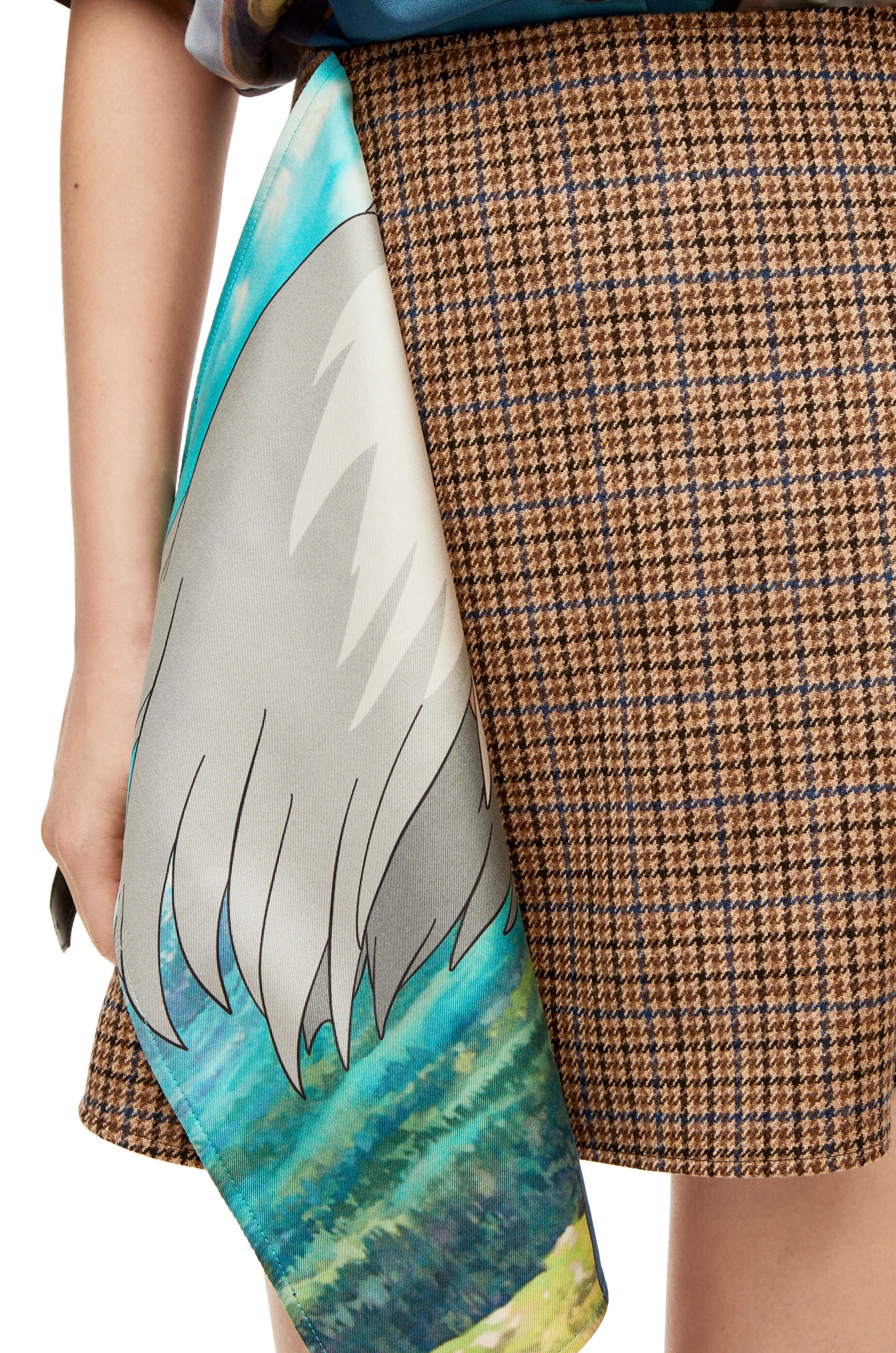 Calcifer wrap skirt in wool - 5