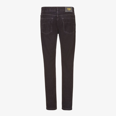 FENDI Black denim jeans outlook