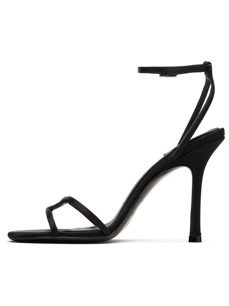JIMMY CHOO Black Leo 100 Heeled Sandals outlook