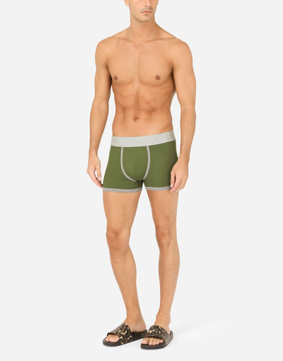 Dolce & Gabbana Fine-rib stretch cotton boxers outlook