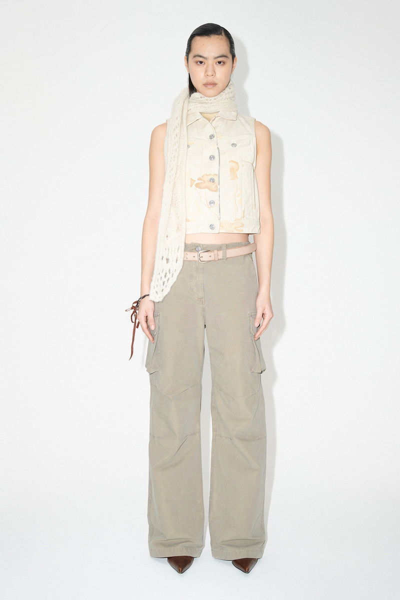 Our Legacy Mini Denim Vest Diurnal Flower Printed Denim outlook