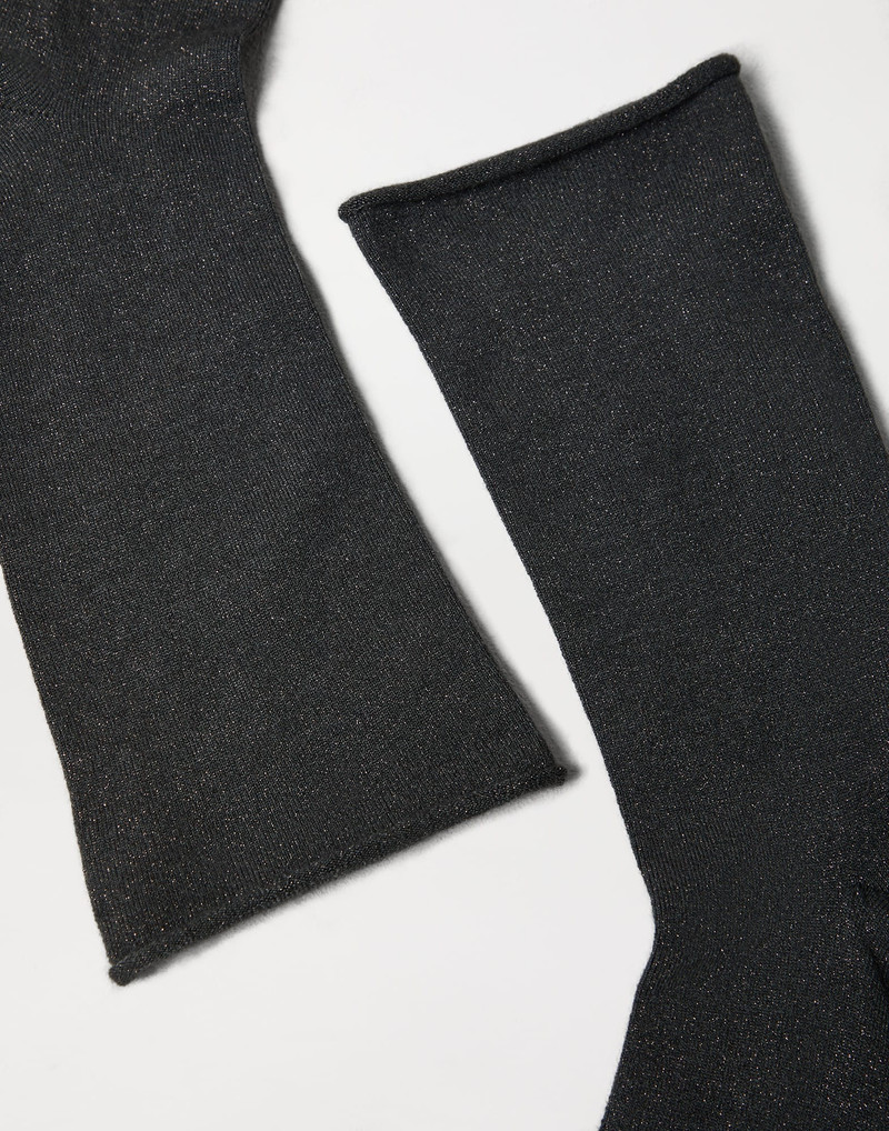 Brunello Cucinelli Cashmere and silk sparkling knit socks outlook