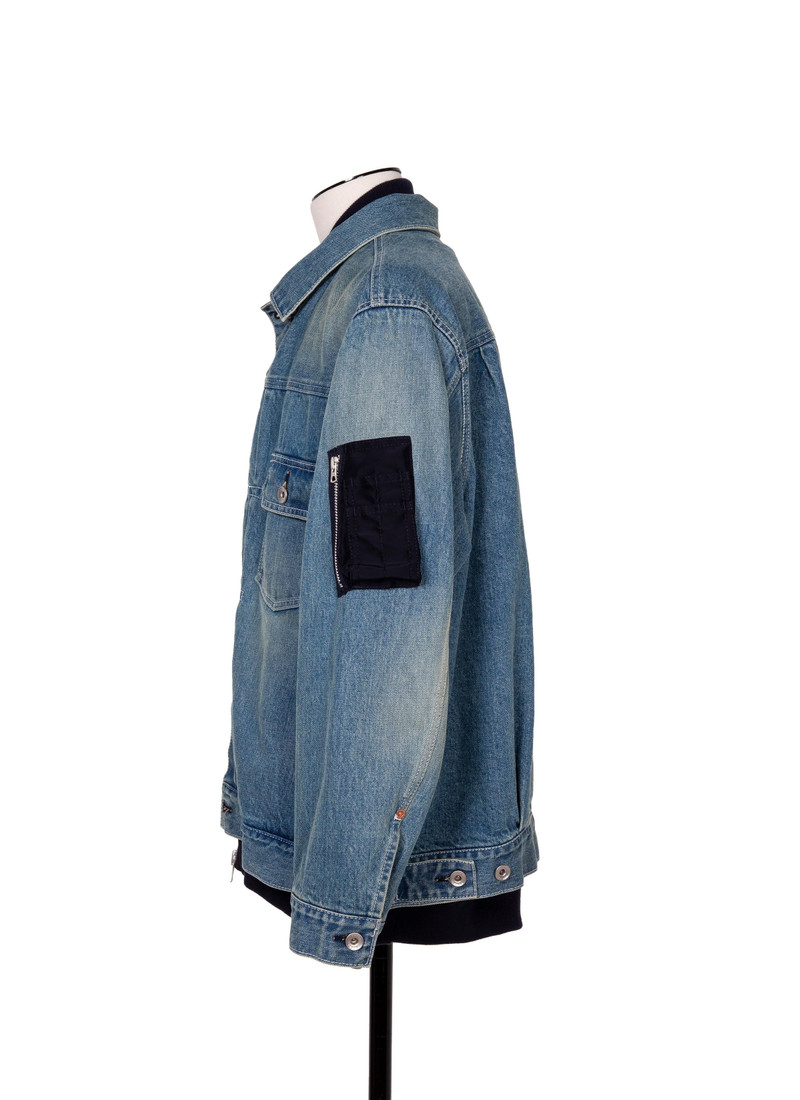 sacai Denim x Nylon Twill Jacket outlook