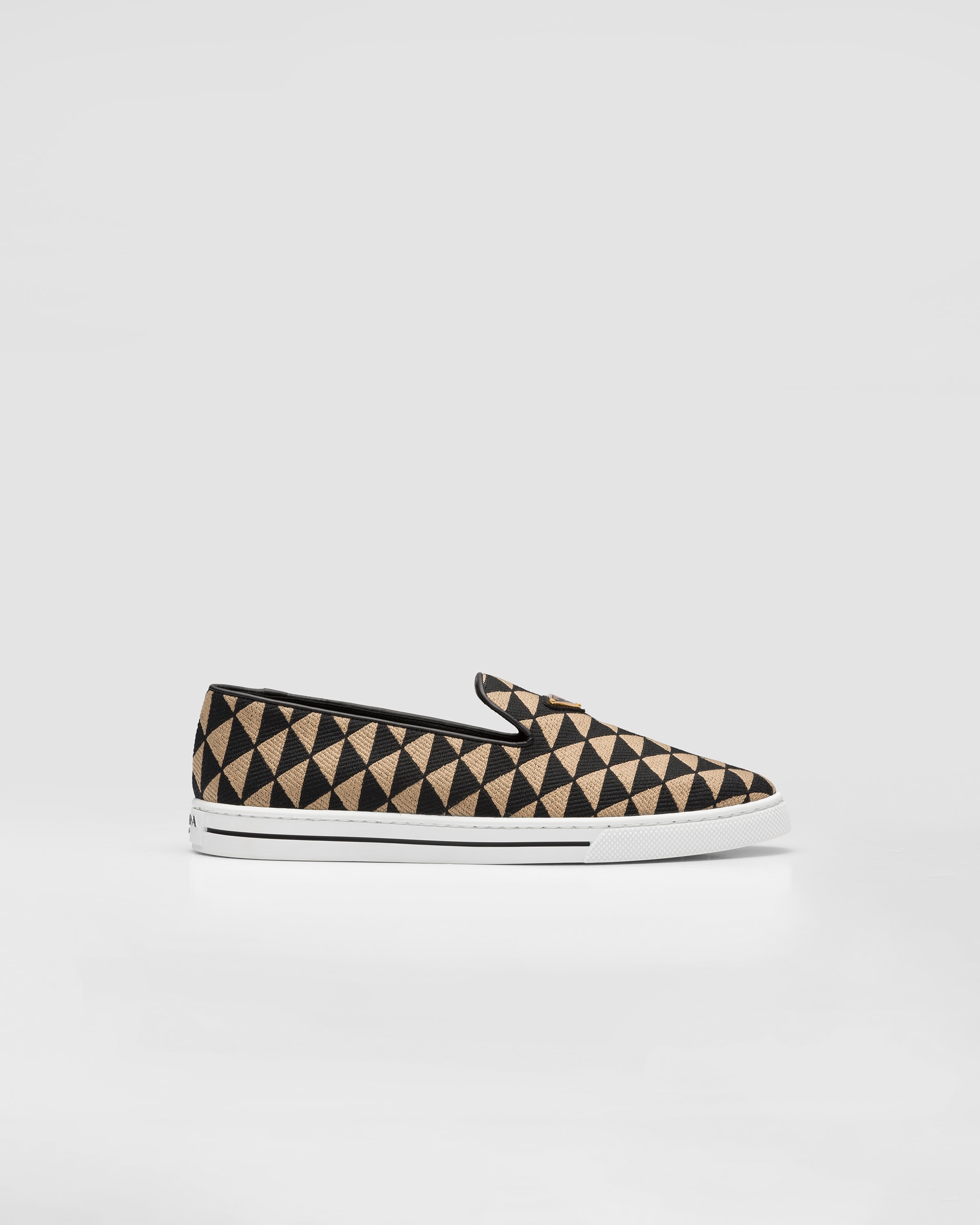 Embroidered technical fabric slip-on shoes - 2