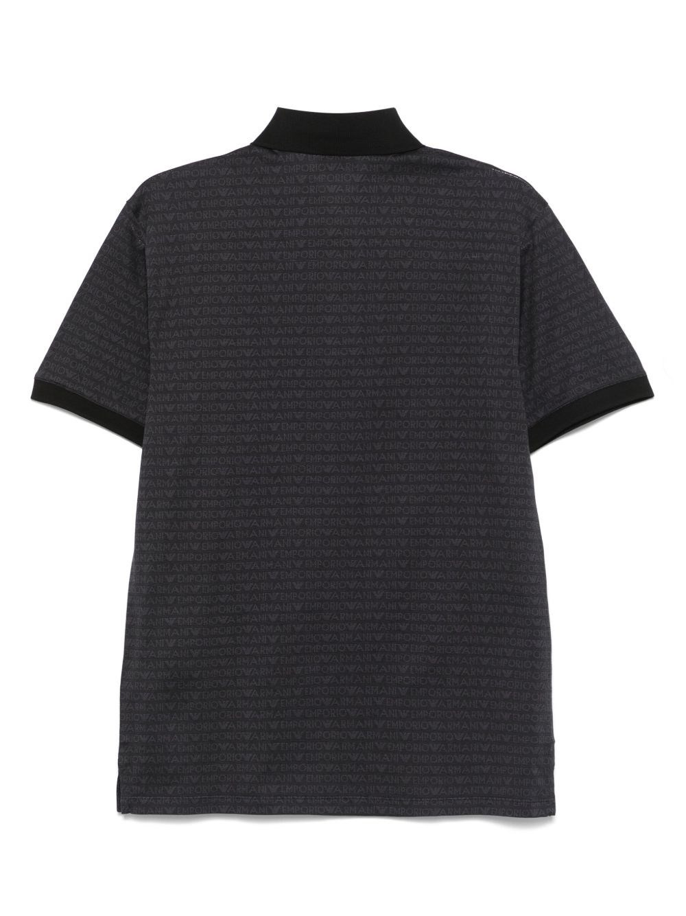 Allover logo cotton polo shirt - 2