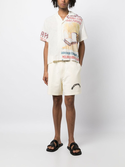 BODE Whatshisname logo-print cotton track shorts outlook