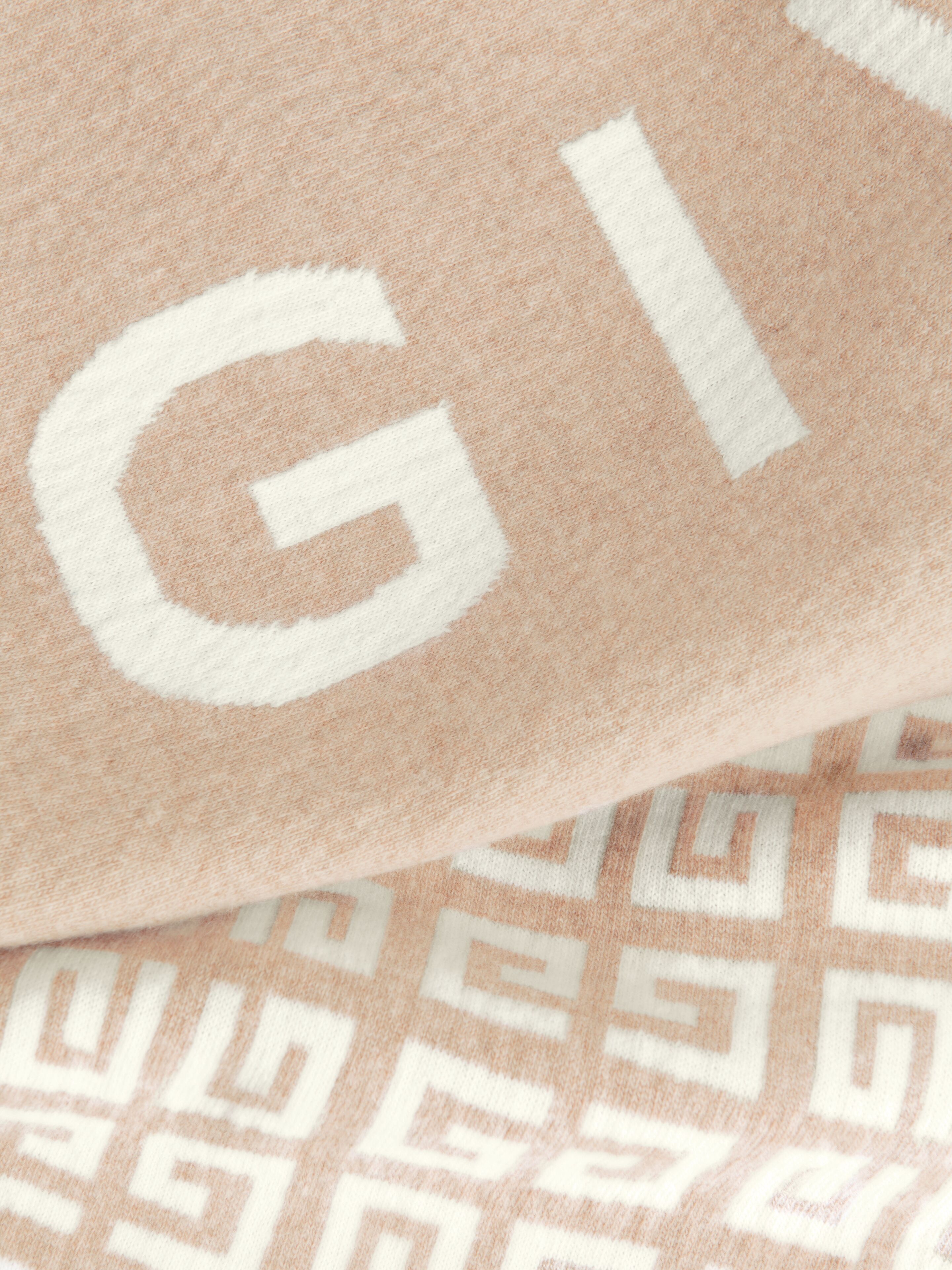 GIVENCHY 4G DOUBLE SIDED SCARF IN WOOL AND CASHMERE - 3
