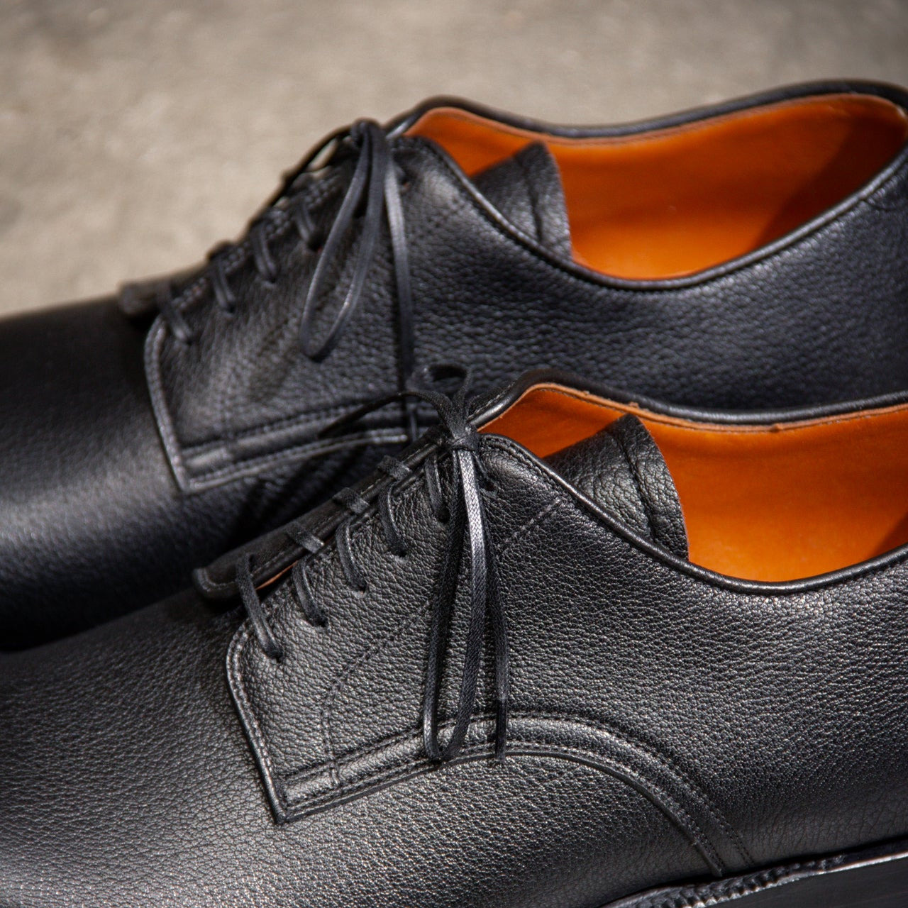Navvy Cut Shoe - Black Tanganiyka (Pre-Order) - 2