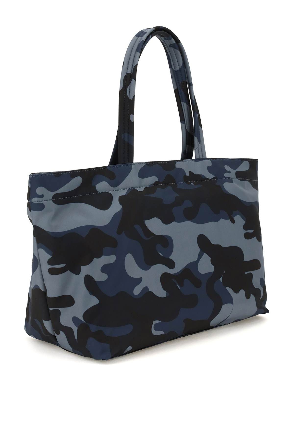 CAMOUFLAGE ECONYL EYES EAST/WEST TOTE BAG - 2