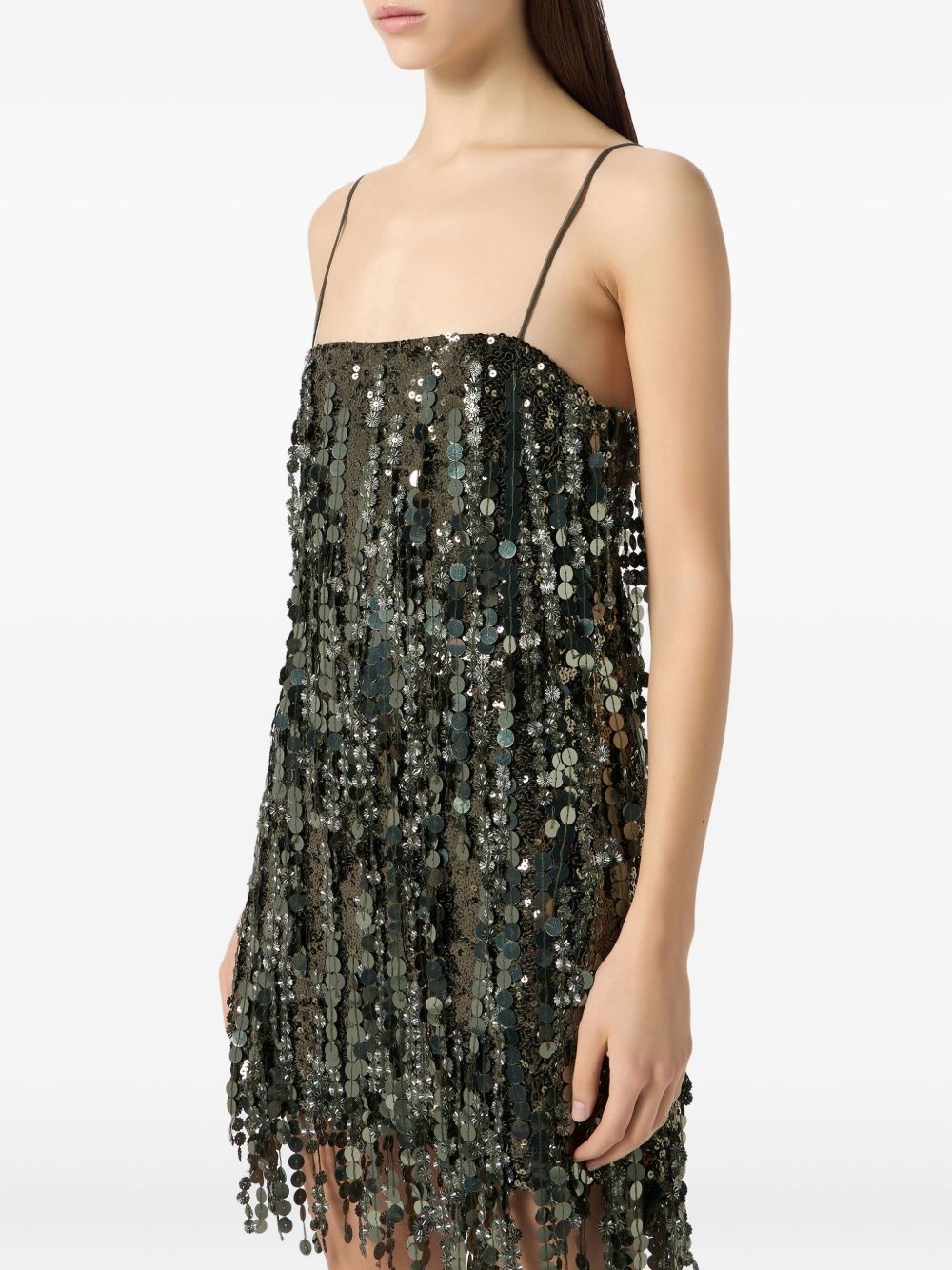 sequin-embellished mini dress - 3