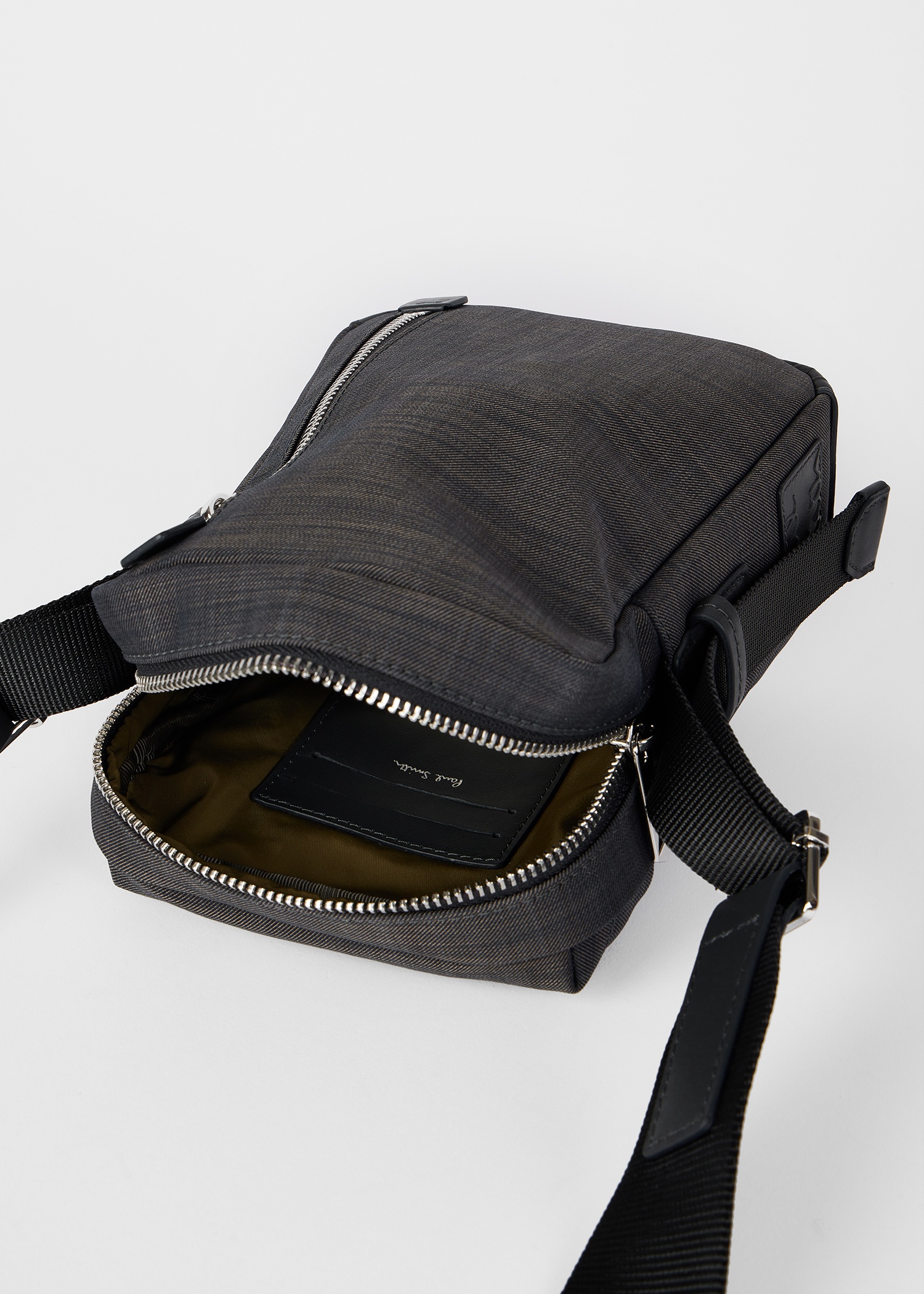 Dark Grey Cross-Body Utility Bag - 5