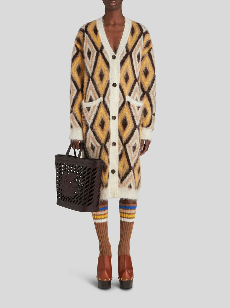 Etro MAXI JERSEY JACQUARD CARDIGAN outlook