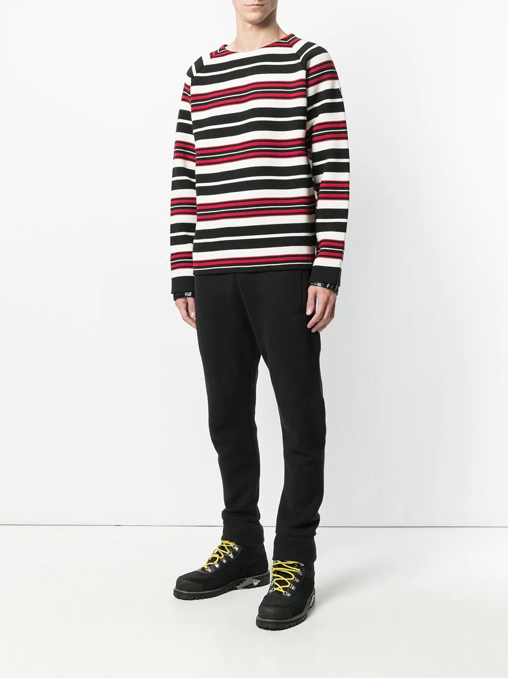 contrast stripe sweater - 2