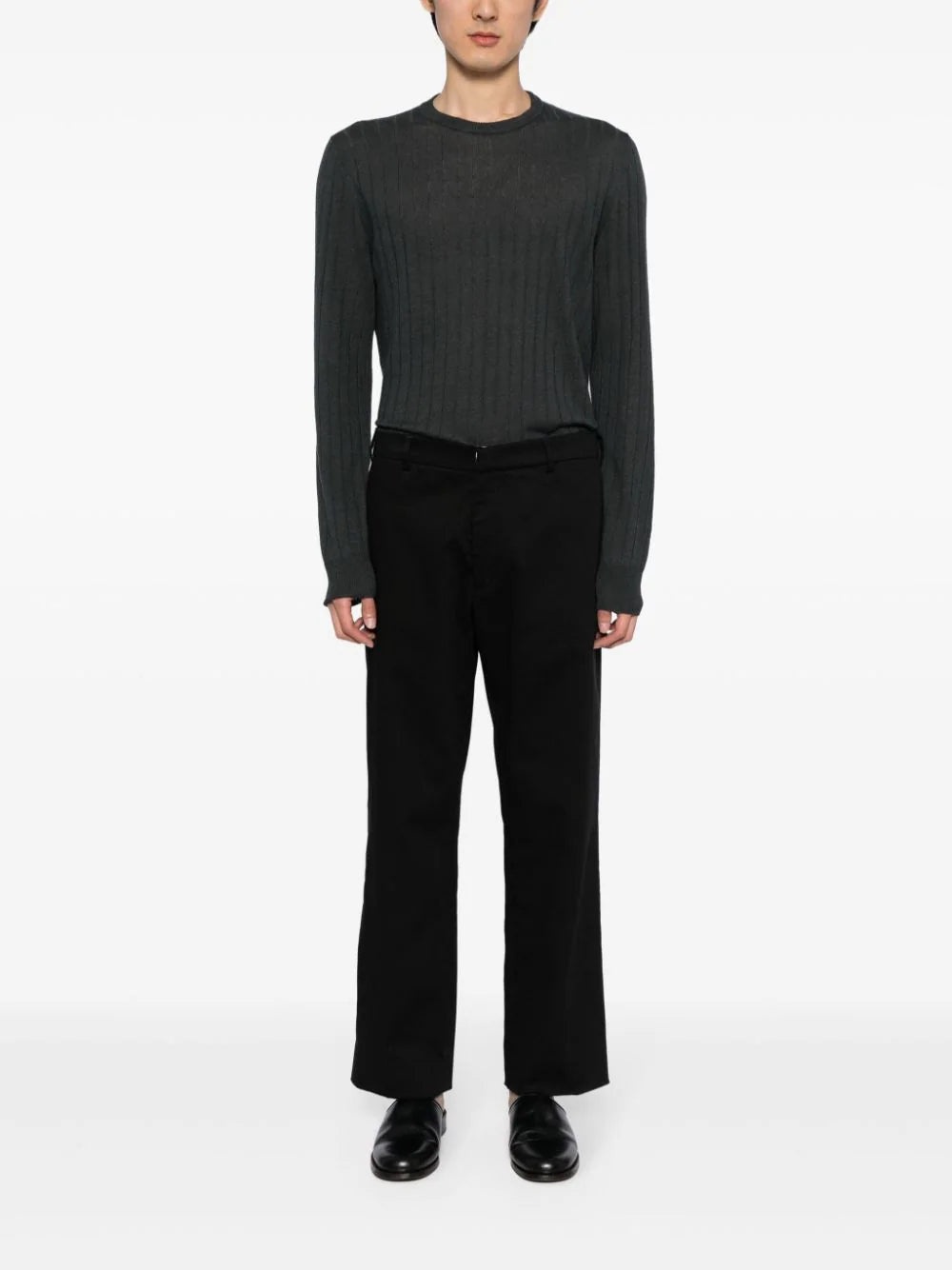 RIBBED-KNIT LINEN-COTTON JUMPER - 2