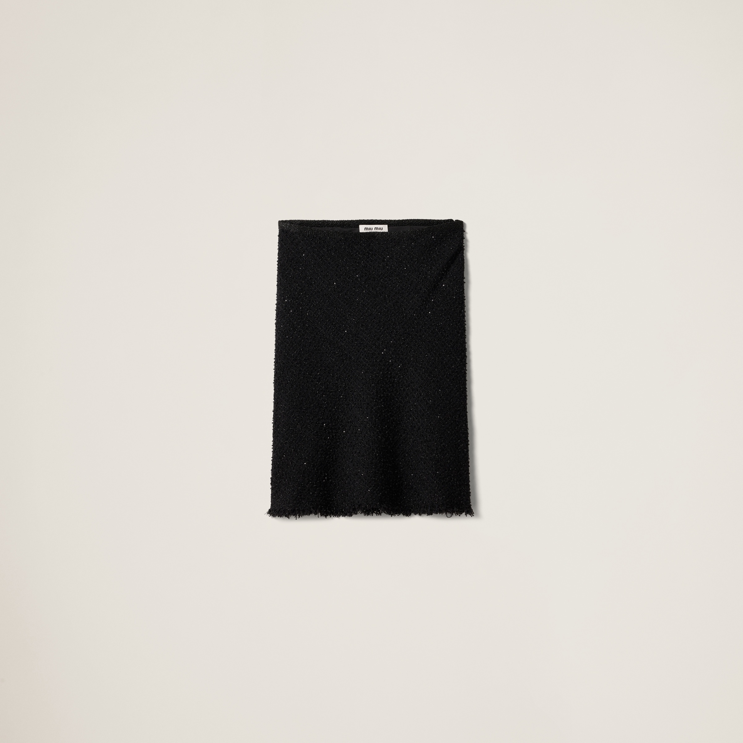 Lamé bouclé skirt - 1