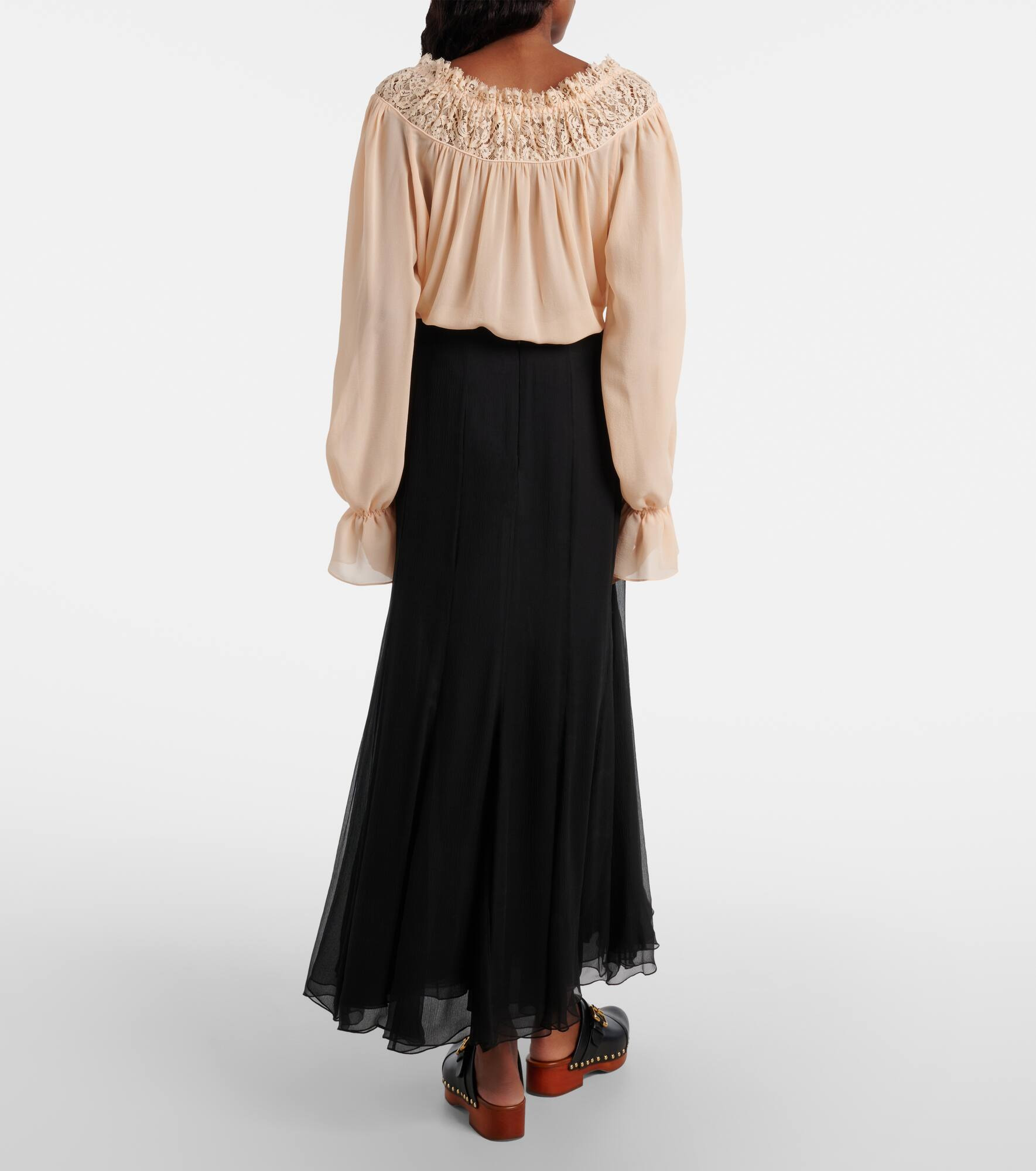 Silk maxi skirt - 3