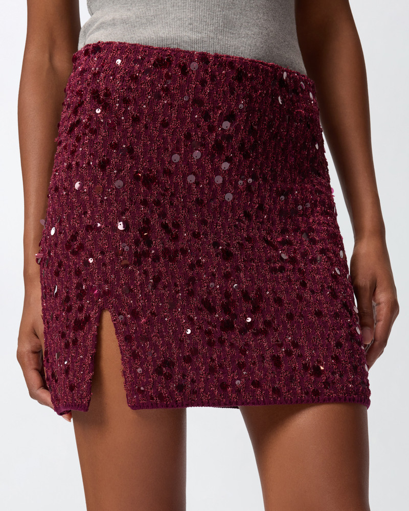 ALL-OVER SEQUINNED MINI SKIRT 5