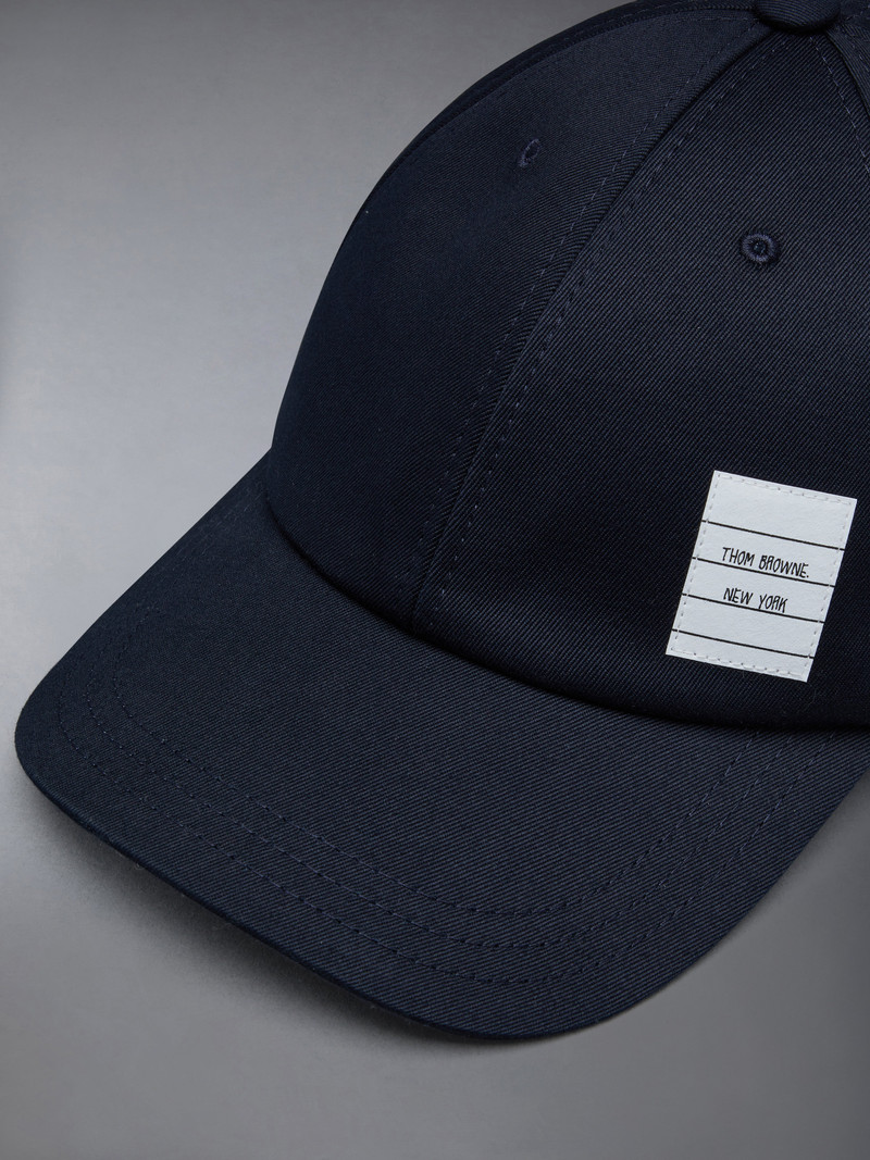 Navy Cotton Twill Baseball Cap 7