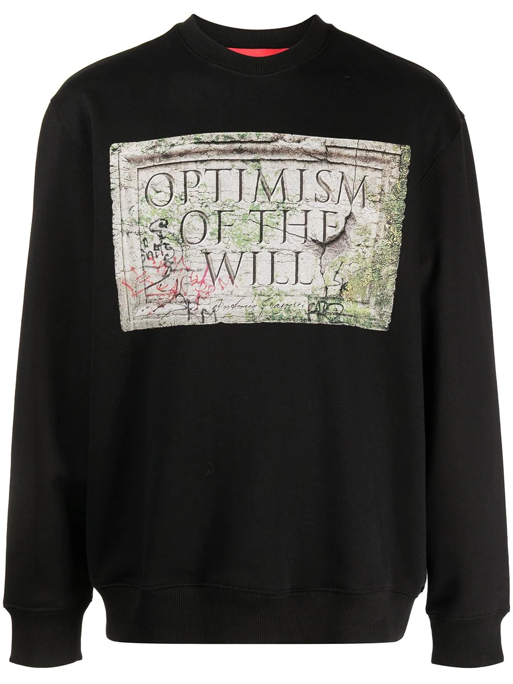 gravestone slogan sweatshirt - 1