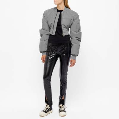 Rick Owens Rick Owens Girdered Reflective Cropped Bomber Jacket outlook